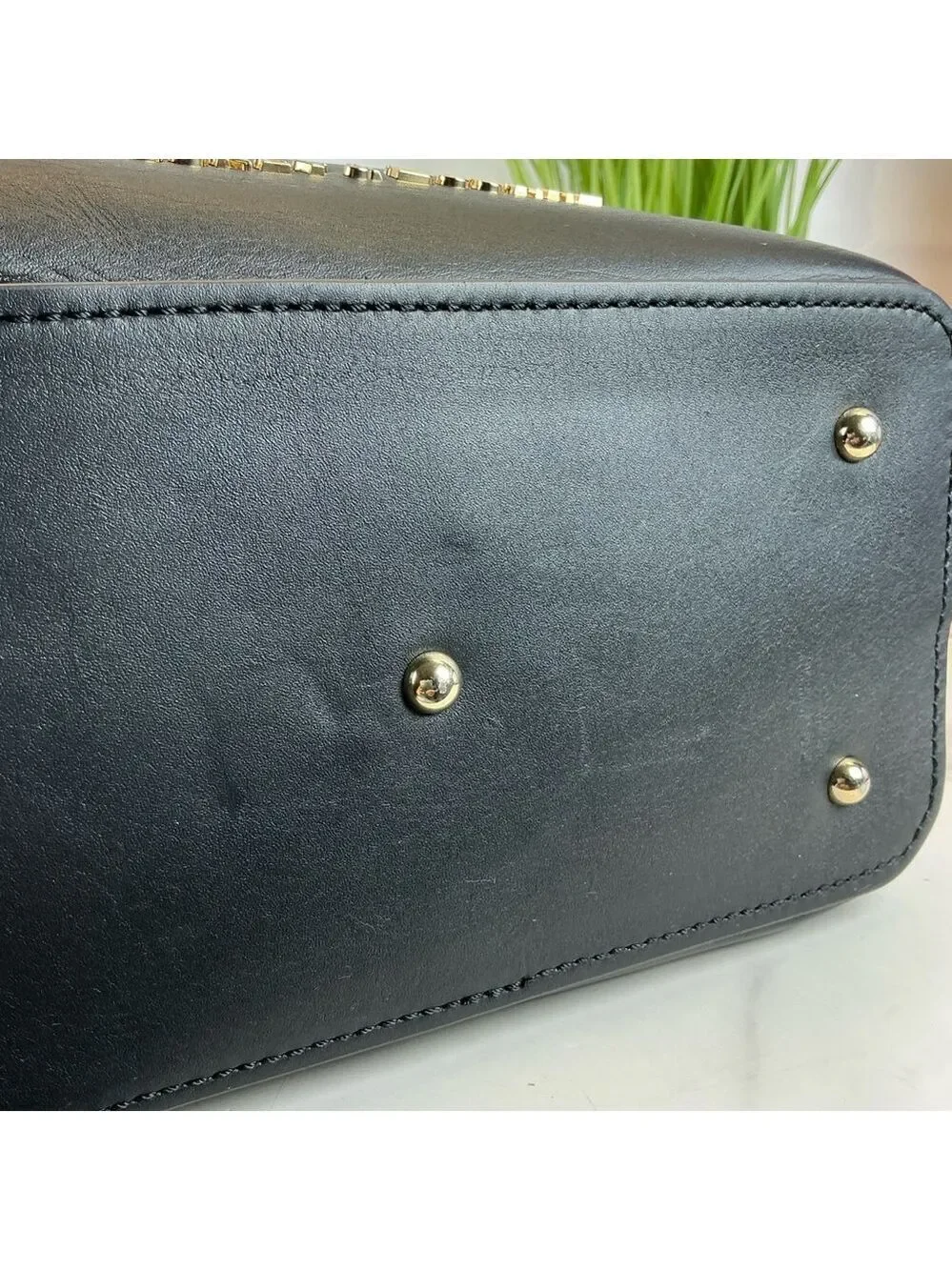 Dooney & Bourke Black Tan City Small Barlow Satchel Bag Hand Crossbody Mini Purs